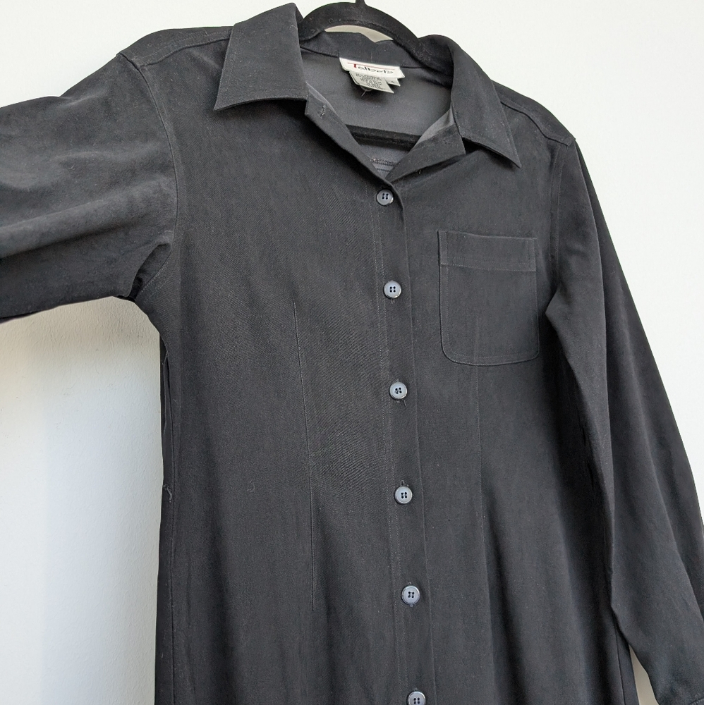 Vintage Talbots Structured Button Front Maxi Dres… - image 8